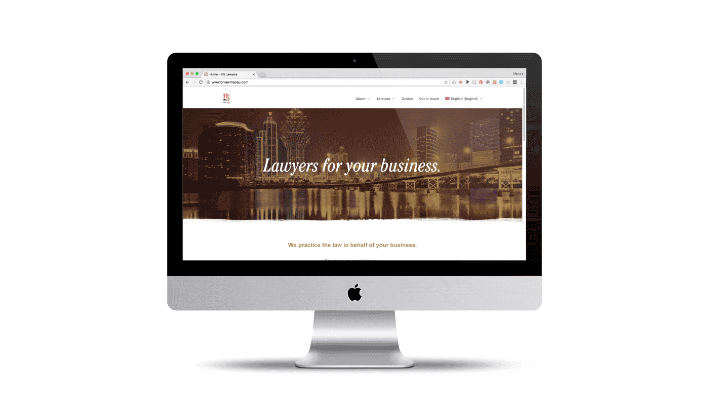 BN Law Macau, lawyers, branding, web design, website